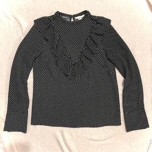 H&M Black and White Polka Dot Blouse